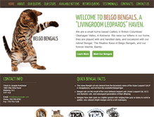 Tablet Screenshot of belgobengals.com